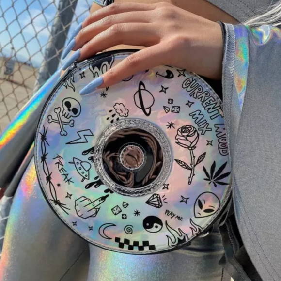 💿Current Mood CD Holo Crossbody Bag💿 - Picture 8 of 12